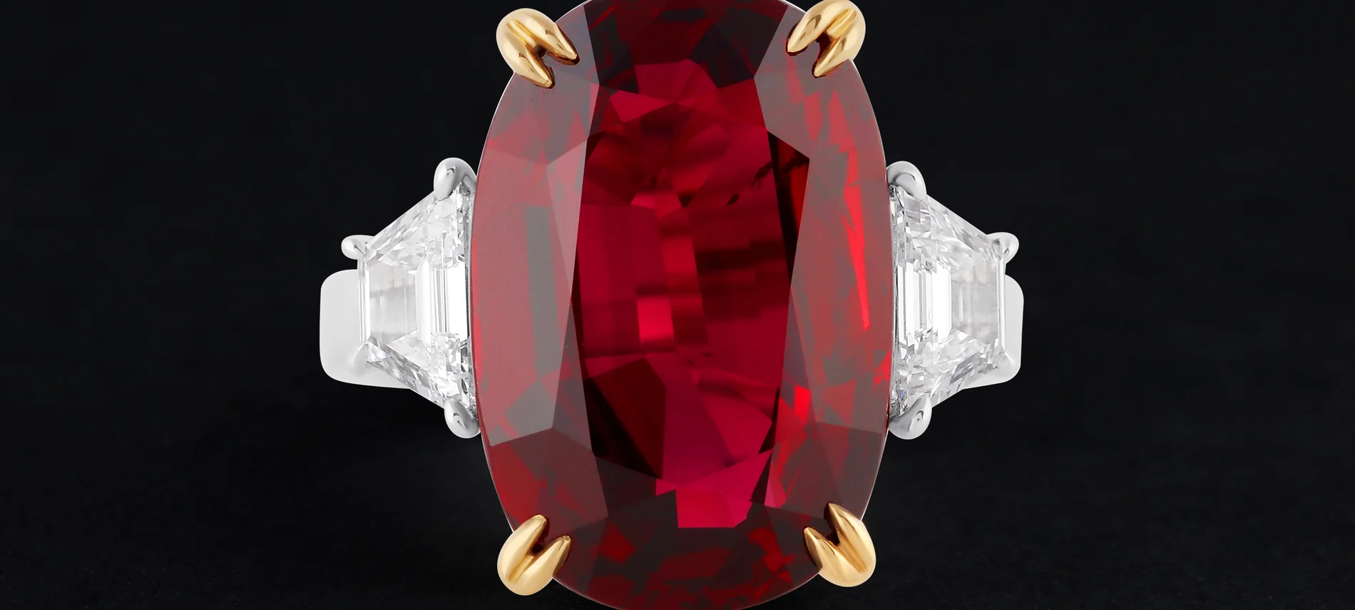 A ruby gemstone